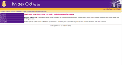 Desktop Screenshot of knittex.com.au