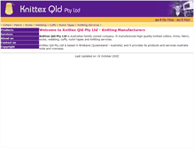 Tablet Screenshot of knittex.com.au